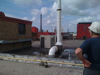 Commercial plant add roof exhaust